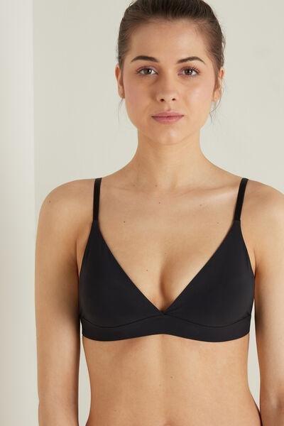 Black Lisbon Unpadded Triangle Bra, , large image number 0