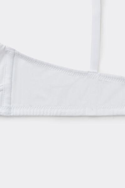 White Non-Padded Triangle Bra, White, large image number 5