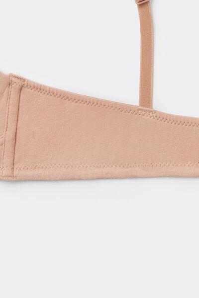 Beige Non-Padded Triangle Bra, Natural Blush, large image number 5