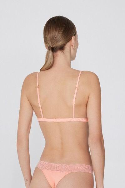 Pink Unpadded Triangle Bra, 5701_514W, large image number 2