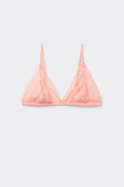 Pink Unpadded Triangle Bra, 5701_514W, large image number 4