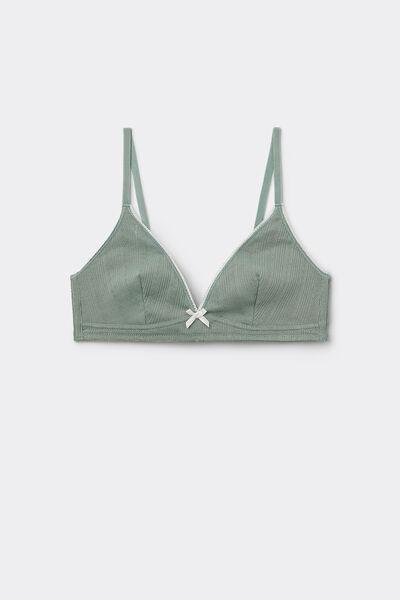 Green Pointelle Fantasy Triangle Bra, 5701_321Y, large image number 4