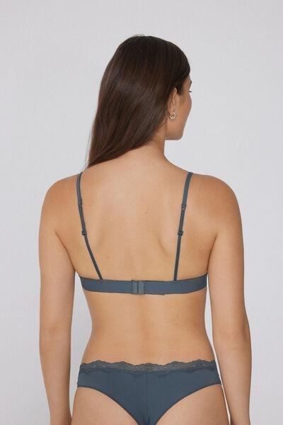 Grey Lisbon Light Touch Triangle Bra, , large image number 2