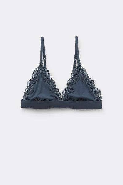 Grey Lisbon Light Touch Triangle Bra, , large image number 4