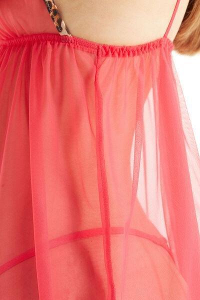 Tezenis Multicolour Strawberry Leopard Tulle Babydoll