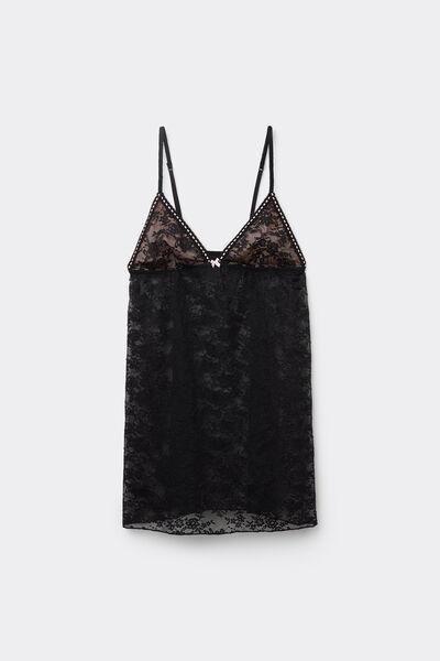 Black Dreamy Grace Lace Triangle Cup Slip, 5701_311Y, large image number 3