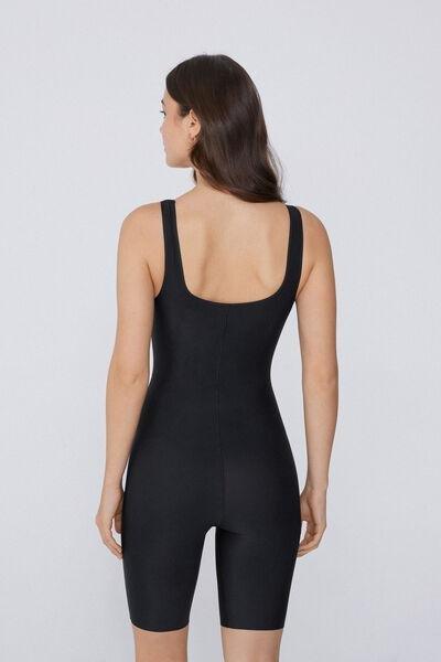 Black Laser Cut Shaping Playsuit, , large image number 2