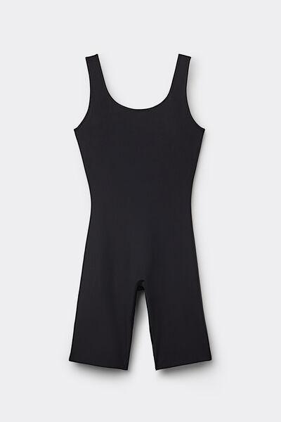 Black Laser Cut Shaping Playsuit, , large image number 4