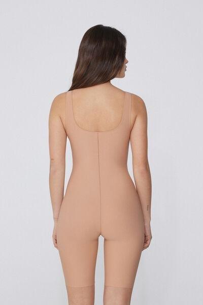 Beige Laser Cut Shaping Playsuit, , large image number 2