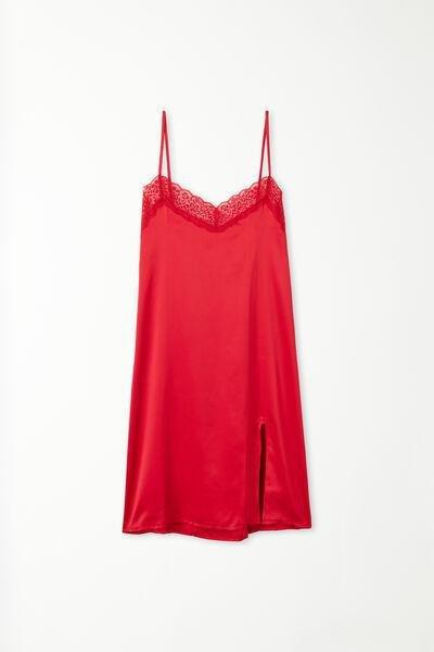 Tezenis - Red Satin And Lace Slip