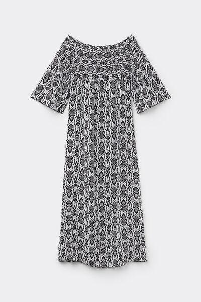 Multicolour Off-The-Shoulder Dress, 5701_896Y, large image number 3