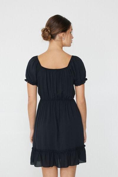 Black Short Sleeve Dress, , large image number 2