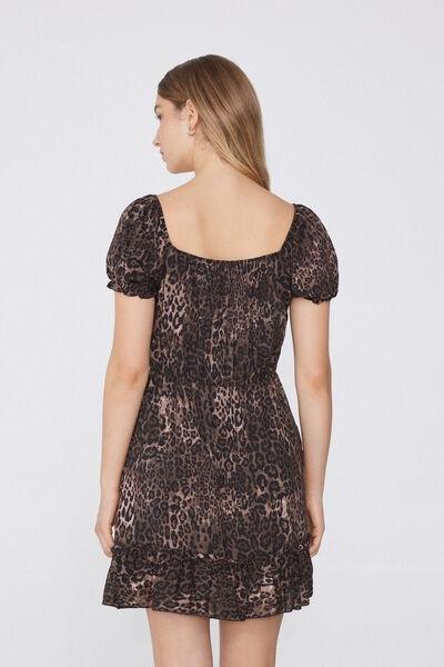 Multicolour Animal Print Dress, 5701_910W, large image number 2