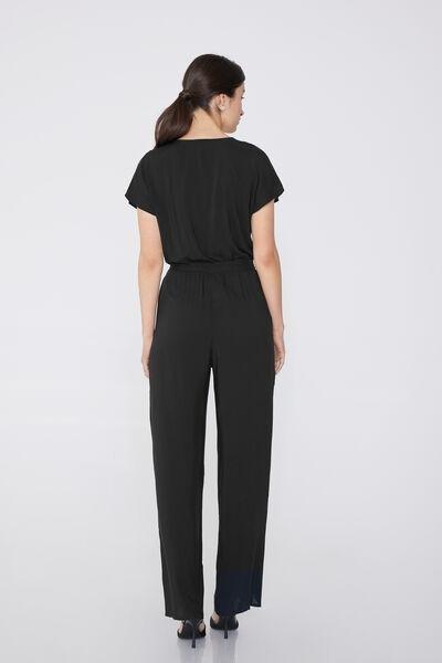 Black Short Sleeves Jumpsuit, , large image number 2