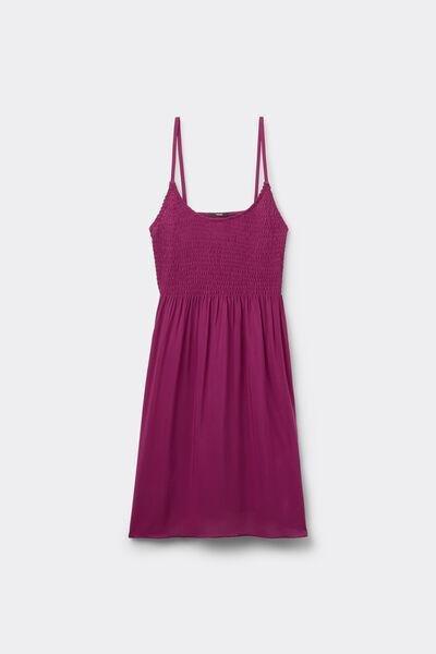 Pink Narrow Sholder Straps Dress, , large image number 4