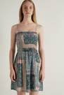 Tezenis - Multicolor Short Smock Stitch Dress With Narrow Shoulder Straps