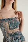 Tezenis - Multicolor Short Smock Stitch Dress With Narrow Shoulder Straps