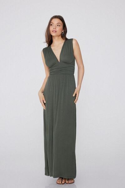 Green Long Lightweight Dress, 5701_503Y, large image number 0
