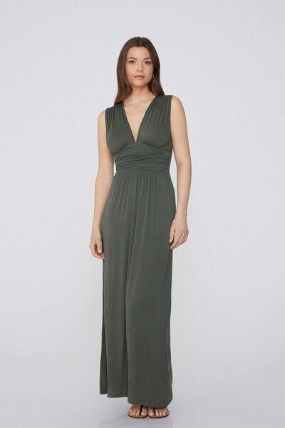 Green Long Lightweight Dress, 5701_503Y, large image number 1