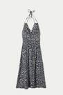 Tezenis - Grey Viscose Canvas Triangle Midi Dress