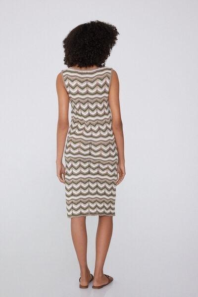 Brown Crochet Midi Dress, , large image number 2
