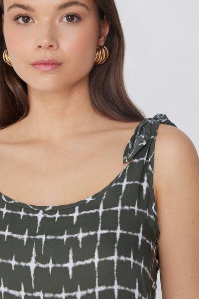 Green Short Knotted Dress, , large image number 3