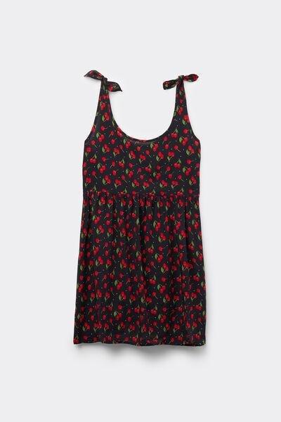 Black Short Knotted Dress, , large image number 4