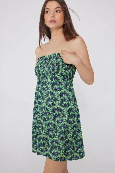 Multicolour Short Bandeau Dress, , large image number 3