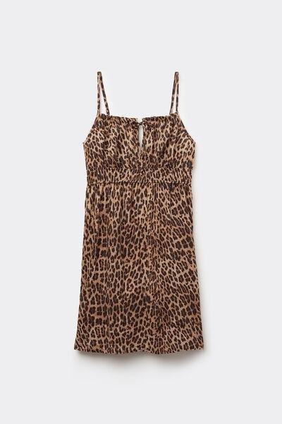 Multicolour Narrow Straps Short Dress, , large image number 4