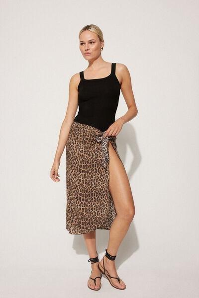 Multicolour Canvas Midi Sarong, , large image number 0