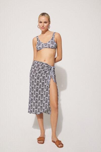 Multicolour Canvas Midi Sarong, 5701_896Y, medium