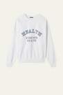 Tezenis - WHITE HEALTH PRINT Printed Dropped Shoulder Cotton Sweatshirt