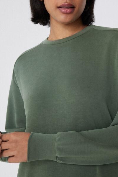 Green Round-Neck Sweatshirt, , large image number 3