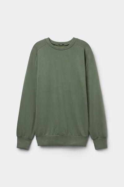 Green Round-Neck Sweatshirt, , large image number 3