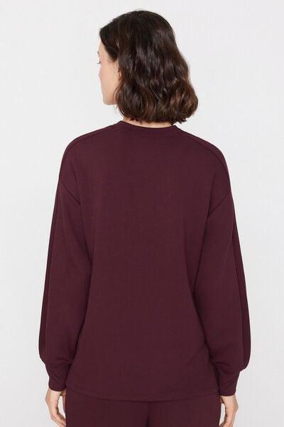 Brown Superior Softness Round Neck Sweatshirt, 5701_581Z, medium