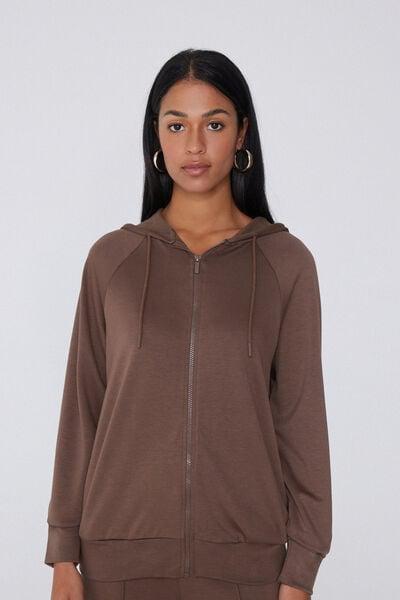 Brown Long Sleeve Jacket, 5701_163Z, medium