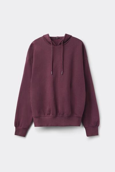 Violet Long Sleeve 100% Cotton Hoodie, 5701_728Y, large image number 4
