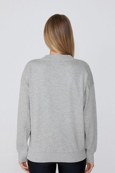 Grey Thick Long-Sleeved Sweatshirt, , large image number 2