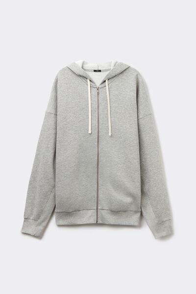 Grey Thick Zip-Up Hoodie, , large image number 4