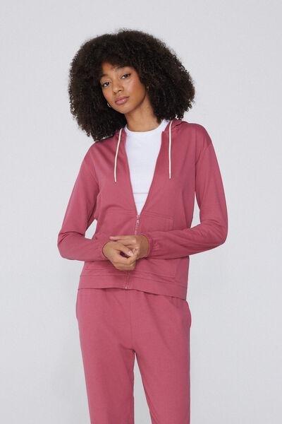 Pink Hooded Sweatshirt, , large image number 1