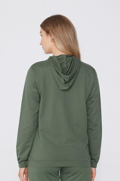 Green Hooded Sweatshirt, , large image number 2