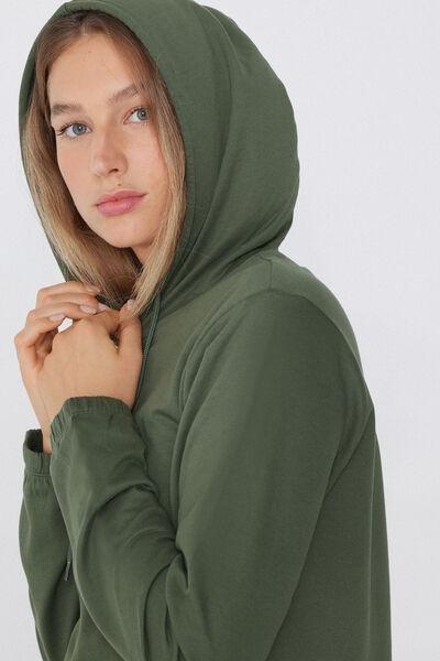 Green Hooded Sweatshirt, , large image number 3