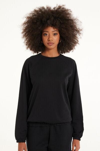 Black Long-Sleeved Top, , large image number 0