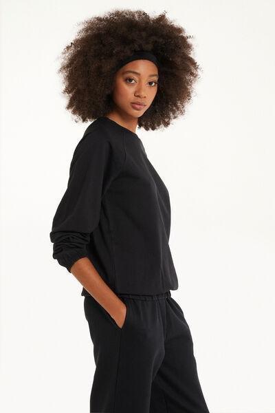 Black Long-Sleeved Top, , large image number 1