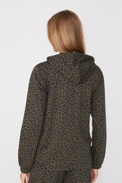 Green Lightweight Hooded Cotton Sweatshirt, 5701_521Z, large image number 2