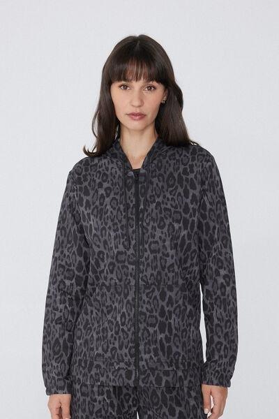 Multicolour Hooded Zip-Up Sweatshirt, 5701_909W, large image number 1