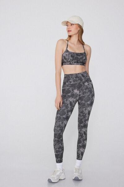 Multicolour Printed Shaping Leggings, , large image number 1