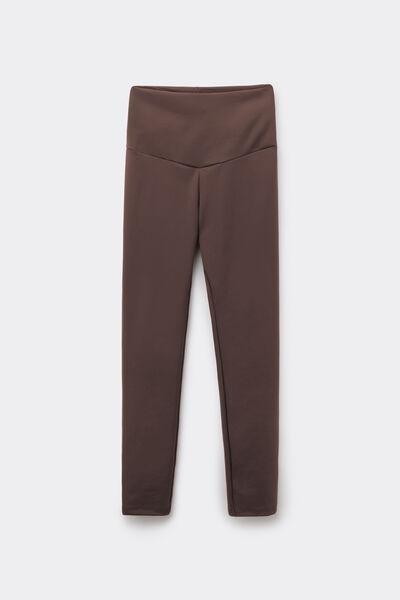 Brown Shaping High-Waisted Leggings, 5701_495Z, large image number 0