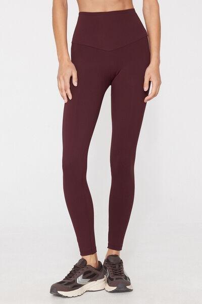 Brown Shaping High-Waisted Leggings, 5701_581Z, medium