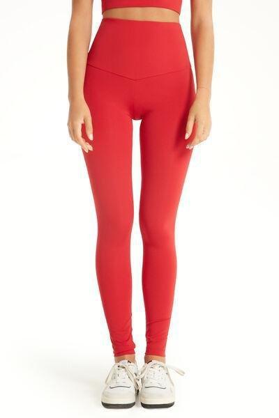 Red University Shaping Leggings, , large image number 1